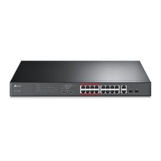 JetStream™ 16-Port 10/100Mbps   2-Port Gigabit Unmanaged PoE Switch