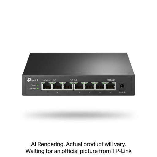 Omada 8-Port Gigabit Easy Managed Switch with 8-Port PoE+