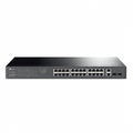TP-Link TL-SG1428PE 28-Port Gigabit Easy Smart Switch hero shot on a pure white background.
