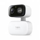 High-resolution hero shot of the white TP-Link Tapo C216 camera (UPC 810142824255) centered on a pure white background.